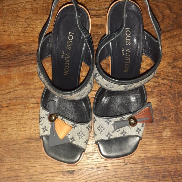LOUIS VUITTON SLAAAY SANDALS....38.5/8.5 - Picture 5 of 5